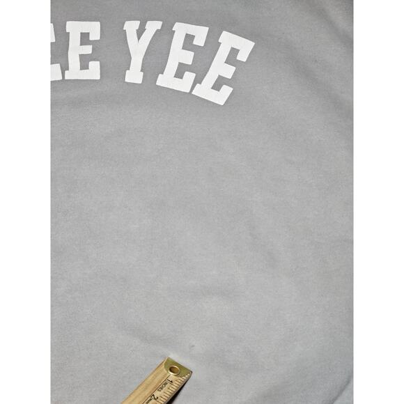 YEE YEE Sweater Mens Extra Large Gray Oversized Collegiate Sweatshirt - Picture 8 of 12